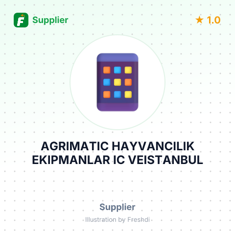 AGRIMATIC HAYVANCILIK EKIPMANLAR IC VEISTANBUL – summary card, no photo uploaded yet