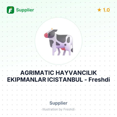 AGRIMATIC HAYVANCILIK EKIPMANLAR ICISTANBUL – summary card, no photo uploaded yet