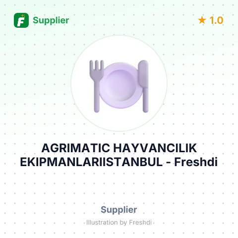 AGRIMATIC HAYVANCILIK EKIPMANLARIISTANBUL – summary card, no photo uploaded yet