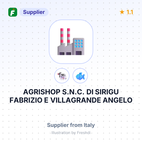 AGRISHOP S.N.C. DI SIRIGU FABRIZIO E VILLAGRANDE ANGELO – summary card, no photo uploaded yet