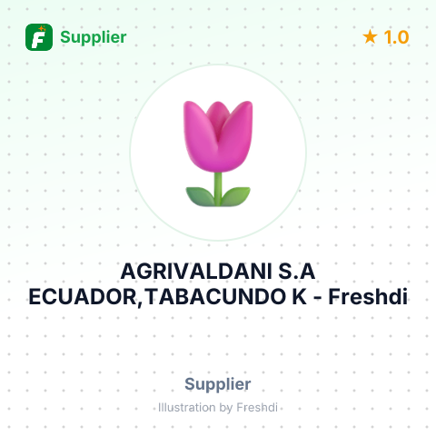 AGRIVALDANI S.A ECUADOR,TABACUNDO K – summary card, no photo uploaded yet