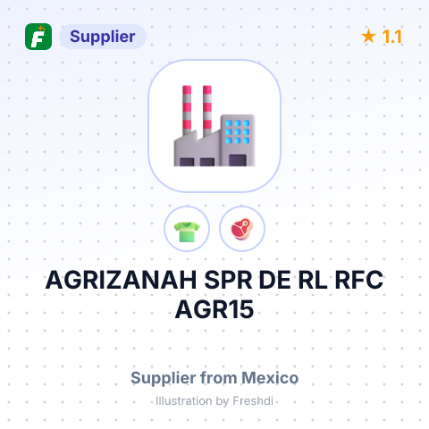 AGRIZANAH SPR DE RL RFC AGR15 – summary card, no photo uploaded yet