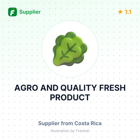 AGRO AND QUALITY FRESH PRODUCT – summary card, no photo uploaded yet