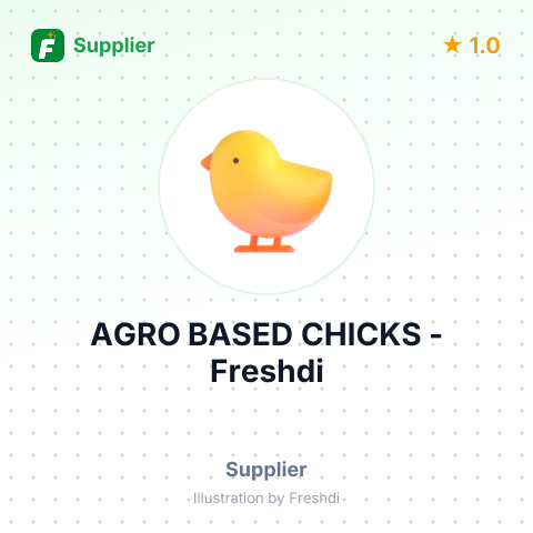 AGRO BASED CHICKS – summary card, no photo uploaded yet