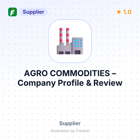 AGRO COMMODITIES – summary card, no photo uploaded yet