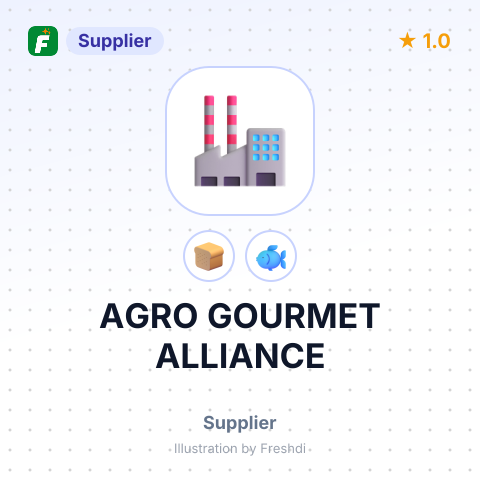 AGRO GOURMET ALLIANCE – summary card, no photo uploaded yet