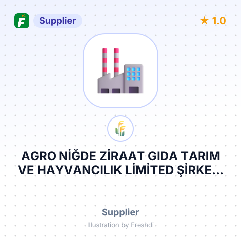 AGRO NİĞDE ZİRAAT GIDA TARIM VE HAYVANCILIK LİMİTED ŞİRKETİ – summary card, no photo uploaded yet