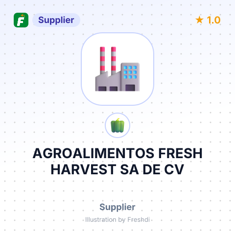 AGROALIMENTOS FRESH HARVEST SA DE CV – summary card, no photo uploaded yet