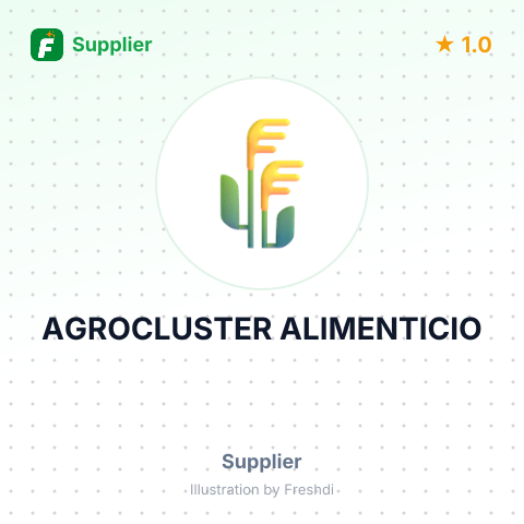 AGROCLUSTER ALIMENTICIO – summary card, no photo uploaded yet