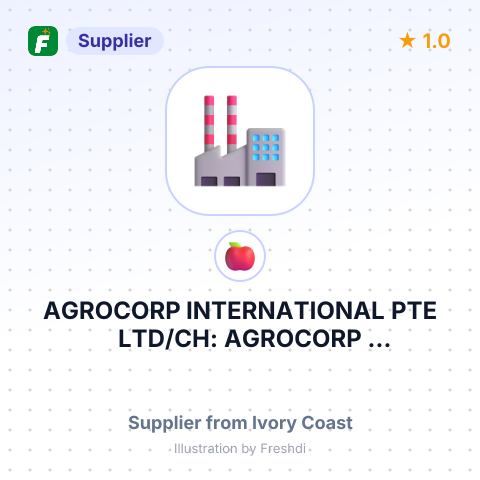 AGROCORP INTERNATIONAL PTE LTD/CH: AGROCORP INTERNATIONAL PTE LTD – summary card, no photo uploaded yet