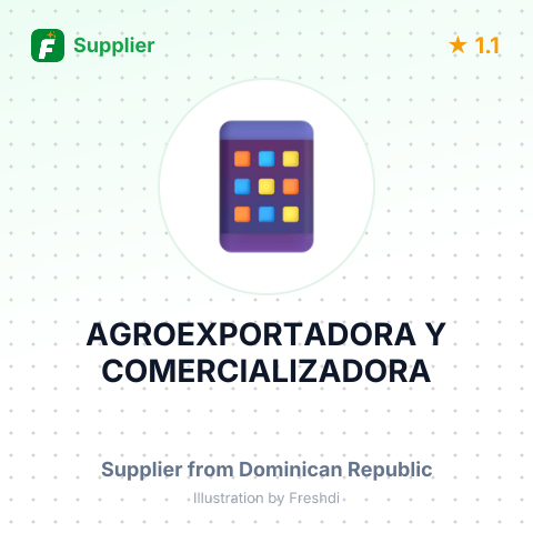 AGROEXPORTADORA Y COMERCIALIZADORA – summary card, no photo uploaded yet