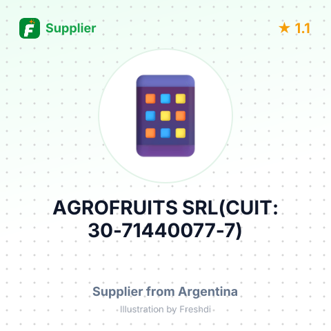 AGROFRUITS SRL(CUIT: 30-71440077-7) – summary card, no photo uploaded yet