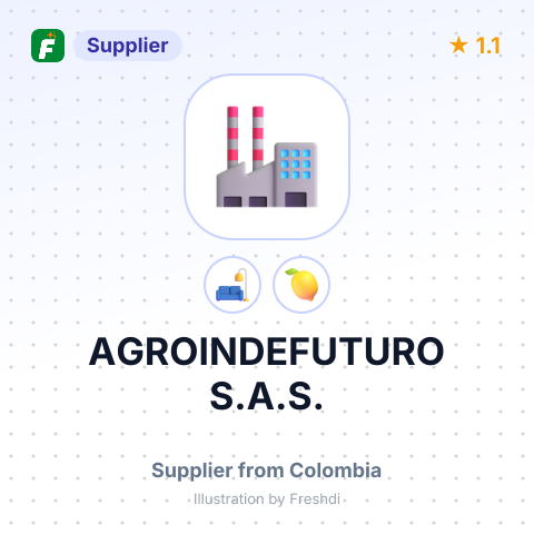 AGROINDEFUTURO S.A.S. – summary card, no photo uploaded yet