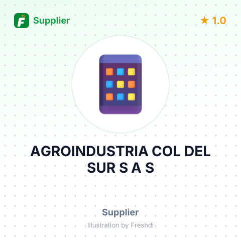 AGROINDUSTRIA COL DEL SUR S A S – summary card, no photo uploaded yet