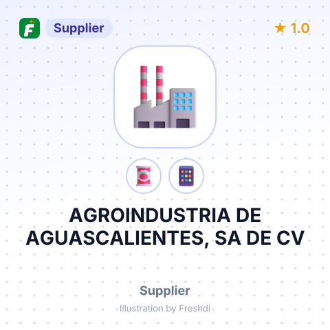 AGROINDUSTRIA DE AGUASCALIENTES, SA DE CV – summary card, no photo uploaded yet