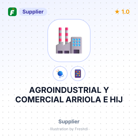 AGROINDUSTRIAL Y COMERCIAL ARRIOLA E HIJ – summary card, no photo uploaded yet