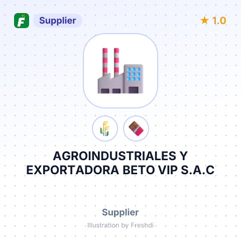 AGROINDUSTRIALES Y EXPORTADORA BETO VIP S.A.C – summary card, no photo uploaded yet