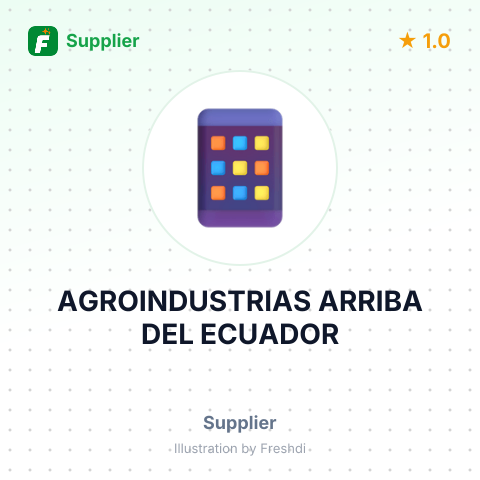AGROINDUSTRIAS ARRIBA DEL ECUADOR – summary card, no photo uploaded yet