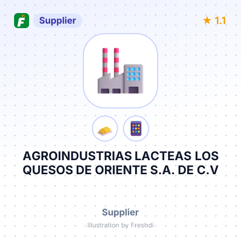 AGROINDUSTRIAS LACTEAS LOS QUESOS DE ORIENTE S.A. DE C.V – summary card, no photo uploaded yet