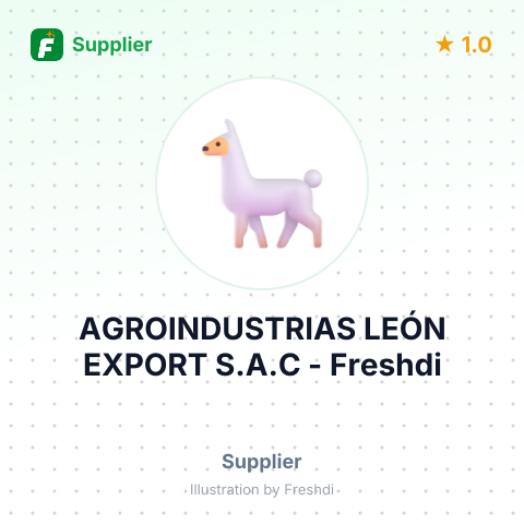 AGROINDUSTRIAS LEÓN EXPORT S.A.C – summary card, no photo uploaded yet