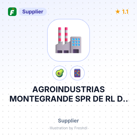 AGROINDUSTRIAS MONTEGRANDE SPR DE RL DE CV – summary card, no photo uploaded yet