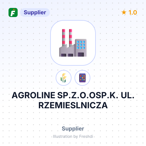 AGROLINE SP.Z.O.OSP.K. UL. RZEMIESLNICZA – summary card, no photo uploaded yet