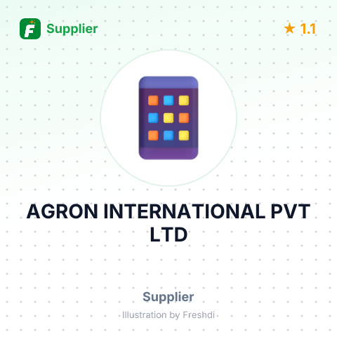 AGRON INTERNATIONAL PVT LTD – summary card, no photo uploaded yet