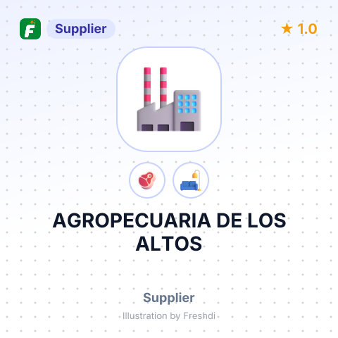 AGROPECUARIA DE LOS ALTOS – summary card, no photo uploaded yet