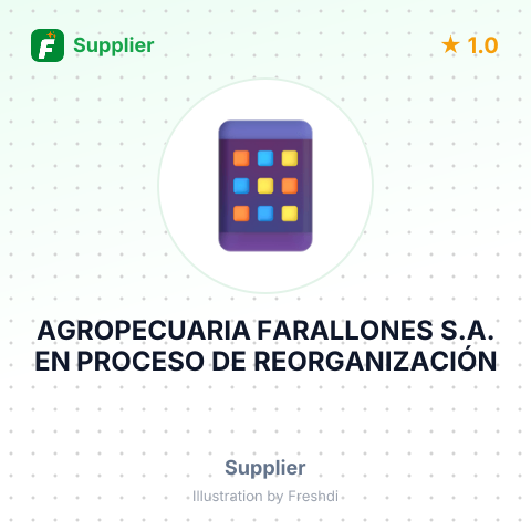 AGROPECUARIA FARALLONES S.A. EN PROCESO DE REORGANIZACIÓN – summary card, no photo uploaded yet