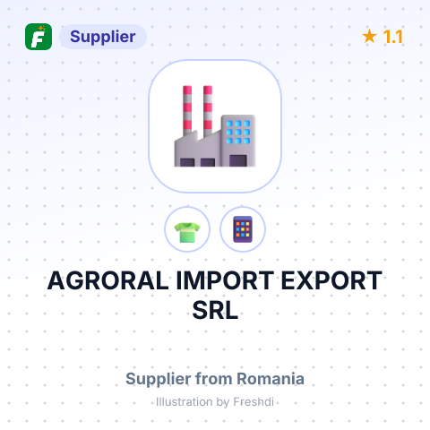 AGRORAL IMPORT EXPORT SRL – summary card, no photo uploaded yet