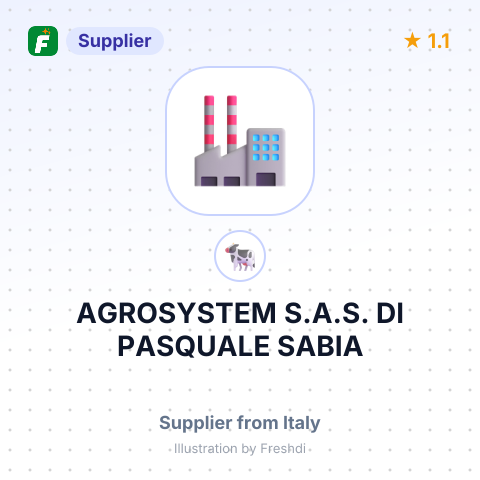 AGROSYSTEM S.A.S. DI PASQUALE SABIA – summary card, no photo uploaded yet