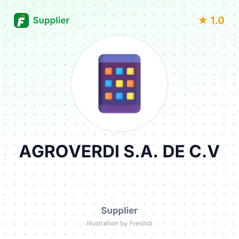 AGROVERDI S.A. DE C.V – summary card, no photo uploaded yet