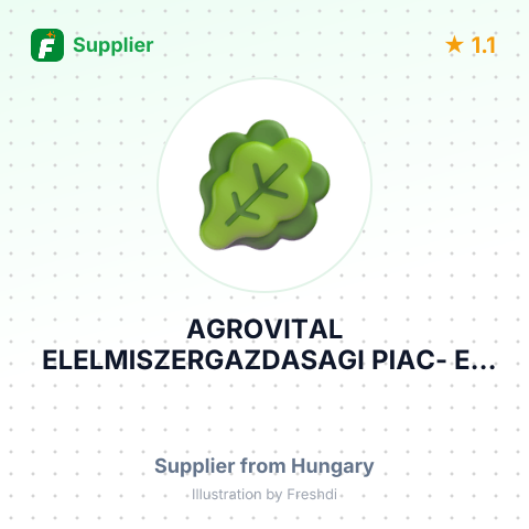 AGROVITAL ELELMISZERGAZDASAGI PIAC- ES FORGALOMSZERVEZESI, FELDOLGOZOIPARI BETETI TARSASAG – summary card, no photo uploaded yet