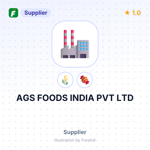 AGS FOODS INDIA PVT LTD – summary card, no photo uploaded yet