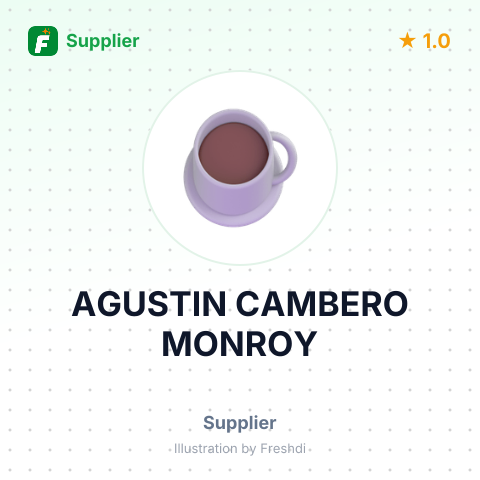 AGUSTIN CAMBERO MONROY – summary card, no photo uploaded yet