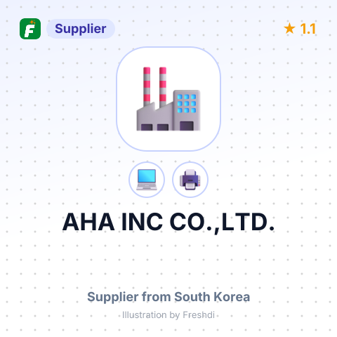 AHA INC CO.,LTD. – summary card, no photo uploaded yet