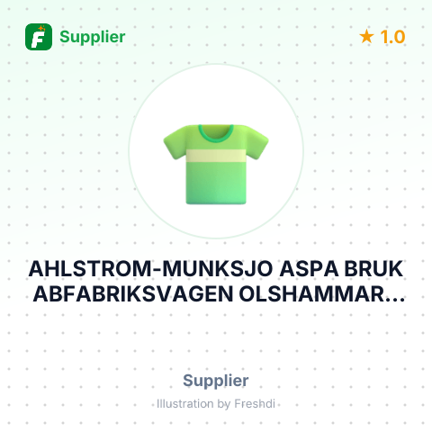AHLSTROM-MUNKSJO ASPA BRUK ABFABRIKSVAGEN OLSHAMMAR – summary card, no photo uploaded yet
