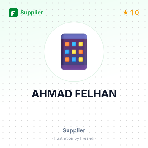 AHMAD FELHAN – summary card, no photo uploaded yet