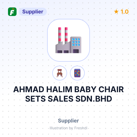 AHMAD HALIM BABY CHAIR SETS SALES SDN.BHD – summary card, no photo uploaded yet
