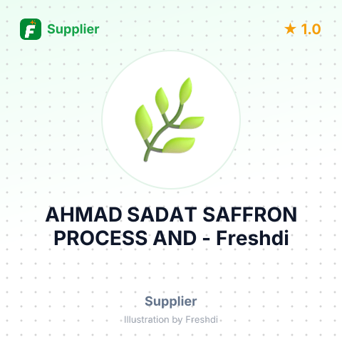 AHMAD SADAT SAFFRON PROCESS AND – summary card, no photo uploaded yet