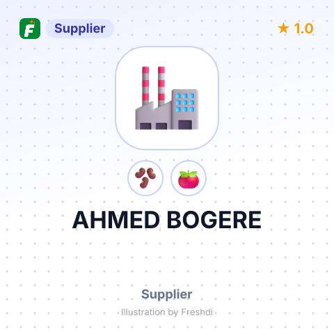 AHMED BOGERE – summary card, no photo uploaded yet