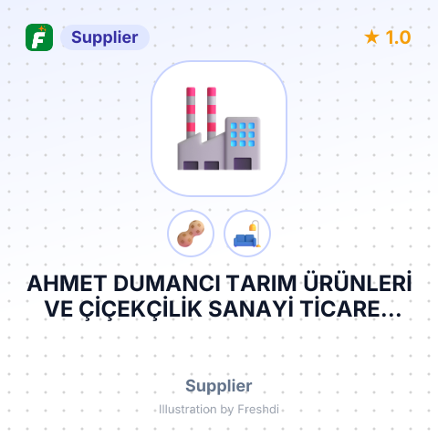 AHMET DUMANCI TARIM ÜRÜNLERİ VE ÇİÇEKÇİLİK SANAYİ TİCARET LİMİTED ŞİRKETİ – summary card, no photo uploaded yet