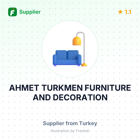 AHMET TURKMEN FURNITURE AND DECORATION – summary card, no photo uploaded yet