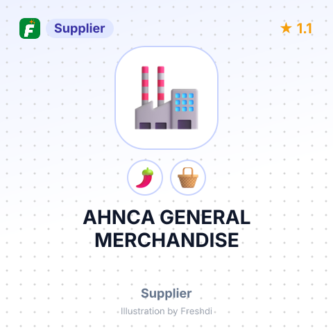 AHNCA GENERAL MERCHANDISE – summary card, no photo uploaded yet