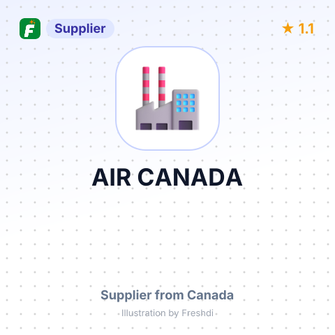 AIR CANADA – summary card, no photo uploaded yet