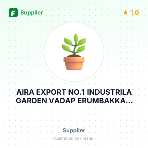 AIRA EXPORT NO.1 INDUSTRILA GARDEN VADAP ERUMBAKKAM CHENNAI TAMILNADU INDIA – summary card, no photo uploaded yet