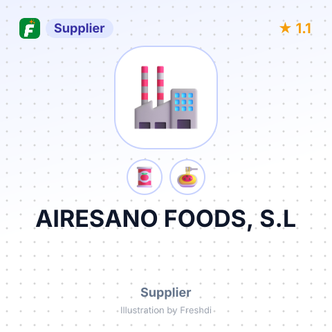 AIRESANO FOODS, S.L – summary card, no photo uploaded yet