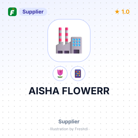 AISHA FLOWERR – summary card, no photo uploaded yet