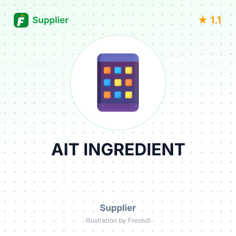 AIT INGREDIENT – summary card, no photo uploaded yet