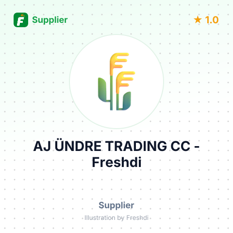 AJ ÜNDRE TRADING CC – summary card, no photo uploaded yet